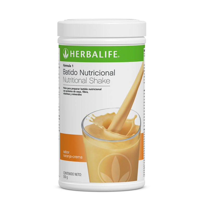 Batido sabor naranja con crema